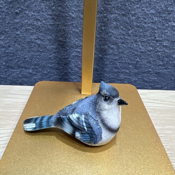 Blue Jay Family Birds Resin Mom Dad Baby Lof of 3 Excellent Condition - Picture 7 of 11
